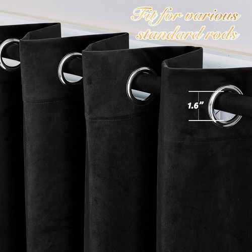 Thick velvet blackout curtains - thick,