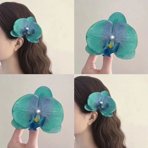 Side clip orchid - clip, butterfly