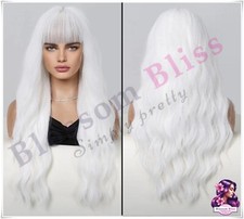 Realistic White Wig 26" Womens
