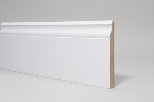 Skirting board white primed - skirting,