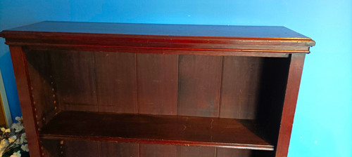 Dark wood freestanding open - wood,
