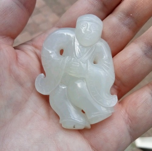 Chinese white jade carved - chinese,