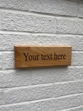 Personalised Oak House Sign