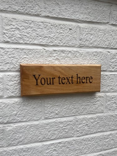 Personalised oak house - personalised, sign