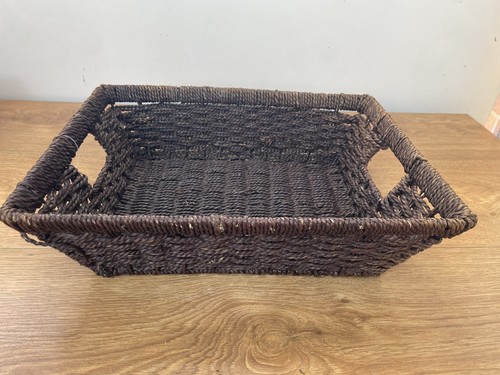 Wicker hamper basket - wicker,