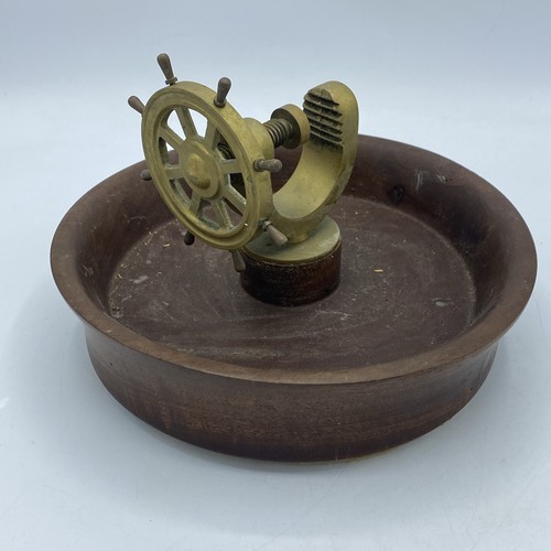 Vintage retro ships wheel - retro,