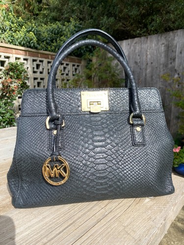 Michael kors black python - kors,