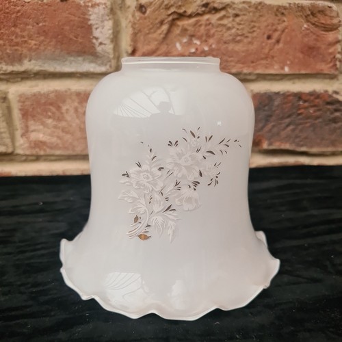 White gold glass lamp shades - white,