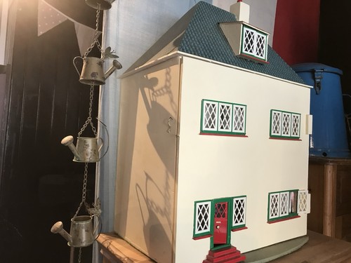 Dolls house and furniture - house,