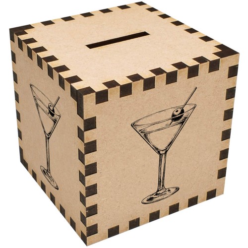 Cocktail glass with olive - with, olive'