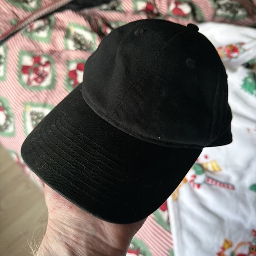 Cap hat black baseball - black,