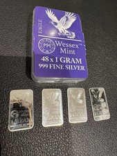 4 X 1g .999 Fine Silver Wessex