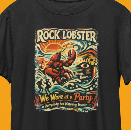 Rock lobster shirt retro - rock,