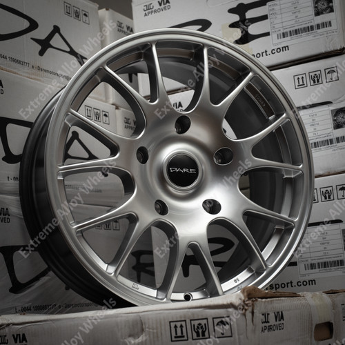 Silver alloy wheels - 18", sc
