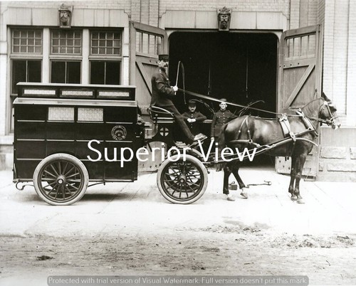 Old time police ambulance - old,