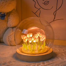 Tulip Night Light Artificial Flower Bedside Sleep Lights Luminous Table Lamp