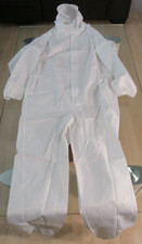 Mens/Ladies Boilersuit Coverall Overalls Stud Front College Decorators White OS1