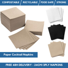 200 Cocktail Napkins 24cm