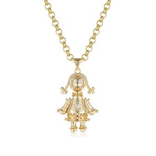 Women 9ct Gold 3D Rag Doll