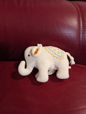 Steiff white elephant - white, plush