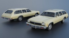 Chevrolet Chevelle Wagon 1973 Model Car Kit 3D Printed 1/8 to 1/25 Scale