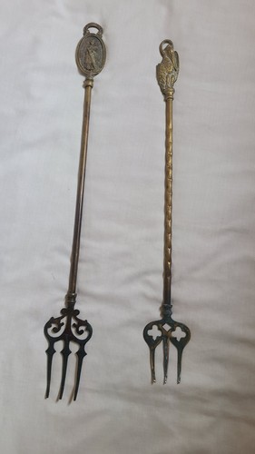 Brass toasting forks