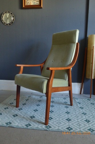 Vintage upright armchair - vintage,