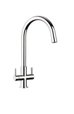 Leisure Aquanomic Monorise Dual Lever Kitchen Mixer Tap - Chrome - TMR1CM/-AN