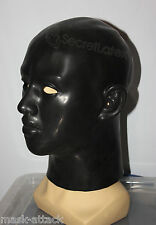 BLACK LATEX RUBBER GUMMI HOOD
