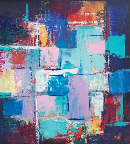 Small original abstract - small,