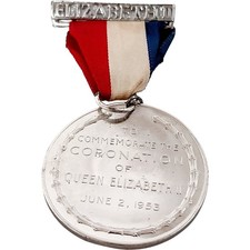 Queen Elizabeth II Coronation Commemorative Medal 1953 Royal Memorabilia