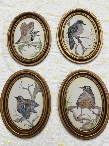 Set boehm porcelain - 4, birds