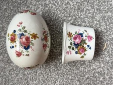 Burleigh ironstone egg trinket - burleigh,