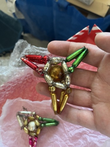 Glass 1950s christmas stars - 1950s,
