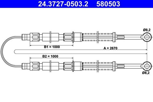 Handbrake cable for - handbrake,