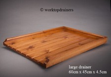 LARGE Wooden Pine Worktop Draining Board for a Belfast/Butler Sink medium finish