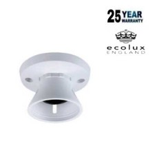 Bayonet Batten White Ceiling Lamp holder BC B22 Light Bulb Socket Lamp Fitting