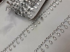 15mm Diamante Bling Sparkling Diamond Effect Wedding Cake Craft Trim Ribbon TD