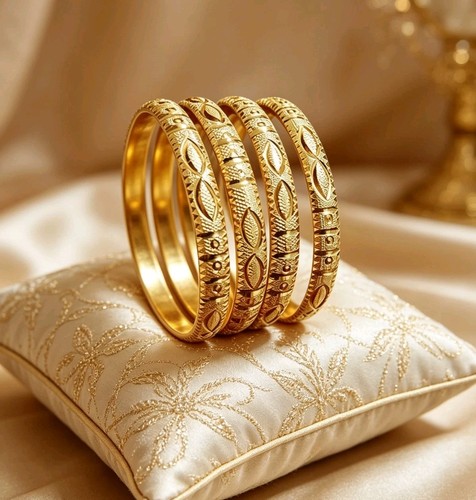 22k gold plated - indian, bangles