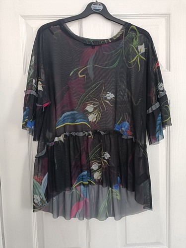 Ladies sheer flower pattern - sheer,