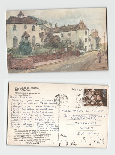 Postcard budleigh salterton - postcard,