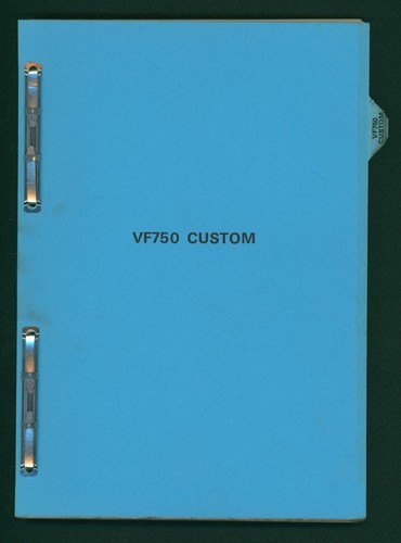 Honda vf750 custom factory - vf750,