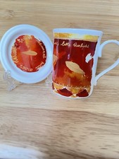 Vintage Marks And Spencer Fine Bone China Mug & Coaster Made In Uk 200ml 