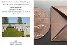 WW1 Death Plaque/Envelope-