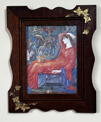 Antique oak picture frame art - oak,