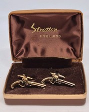 Stratton Gold Plated  Pistol Cufflinks 1977