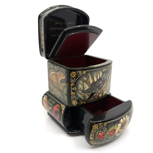 Signed kholui russian lacquer - signed,