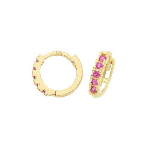 Huggie earrings 9ct yellow - huggie,
