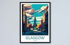 Glasgow Travel Print Wall Art