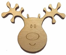  Pack of 10 Wooden Reindeer